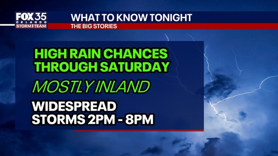Orlando weather: Widespread evening storms continue as Central Florida