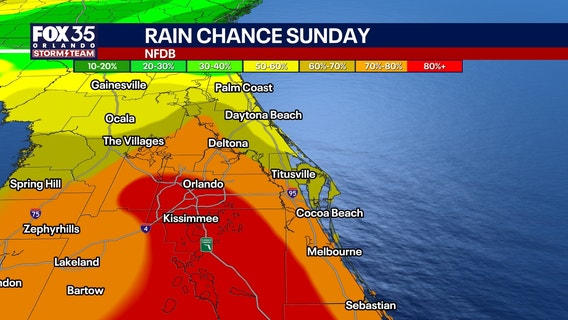 Orlando weather: Rain chances increase across Central Florida this weekend