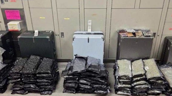 More than 200 pounds of marijuana seized in airport drug busts