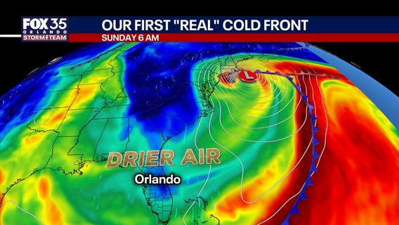 Orlando weather: Fall cold front moving through Central Florida on Thursday