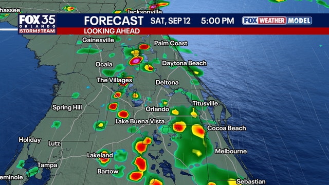 Orlando weather: Scattered afternoon showers this weekend across Central Florida