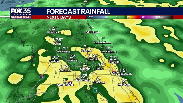 Orlando weather: Showers, thunderstorms moving across Central Florida