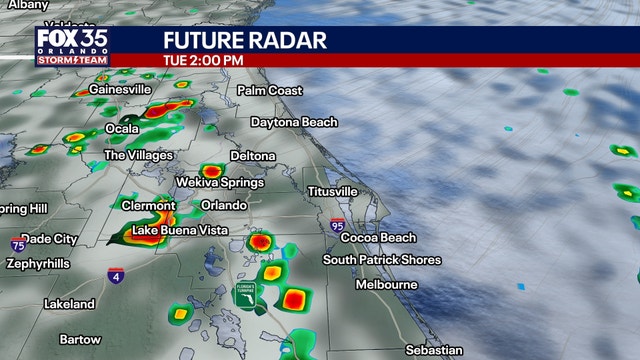 Orlando weather: Warm, muggy day with scattered showers