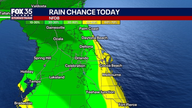 Orlando weather: Drier air moving through Central Florida