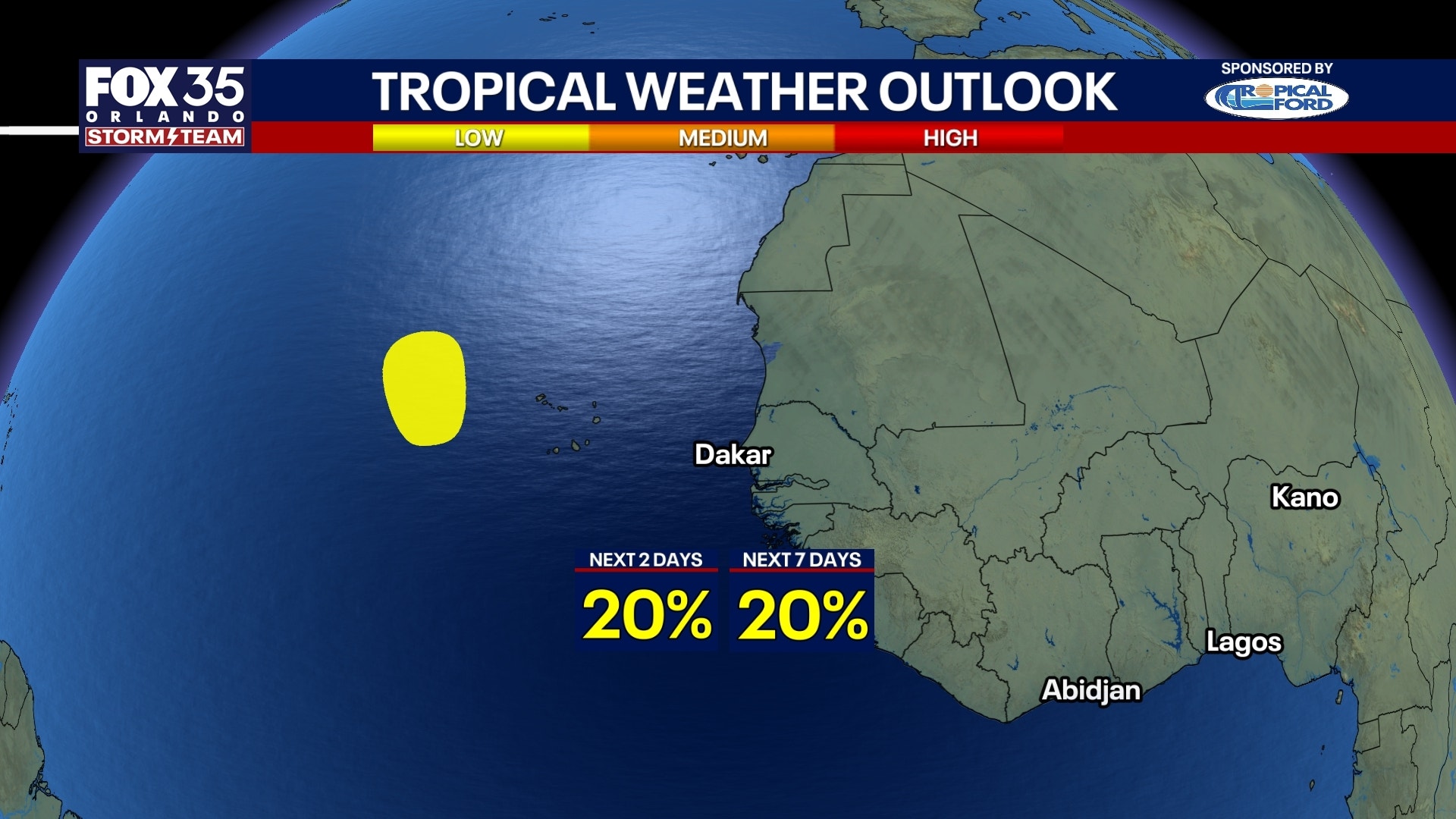 NHC: New disturbance in eastern Atlantic monitored for potential tropical development
