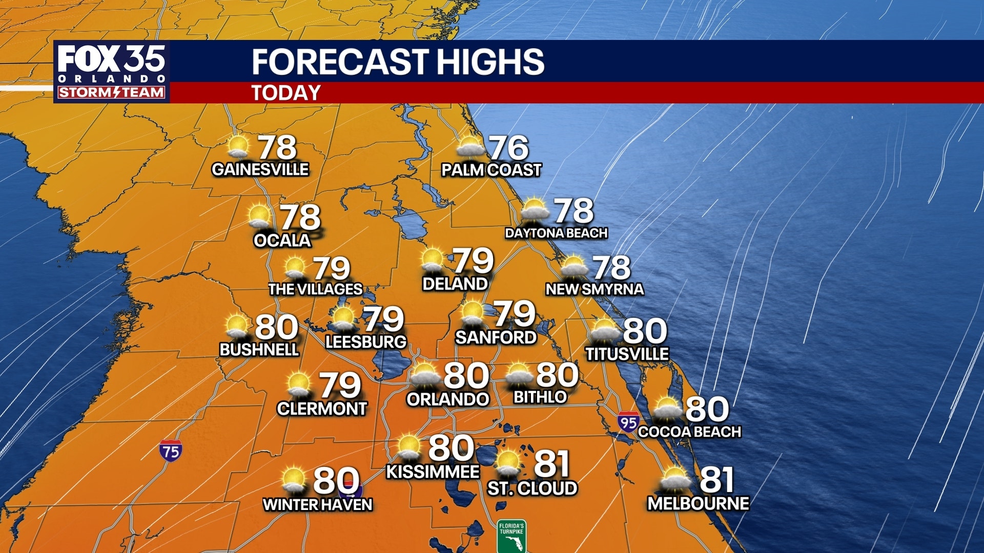 Orlando weather: Gusty winds, some showers across Central Florida this weekend
