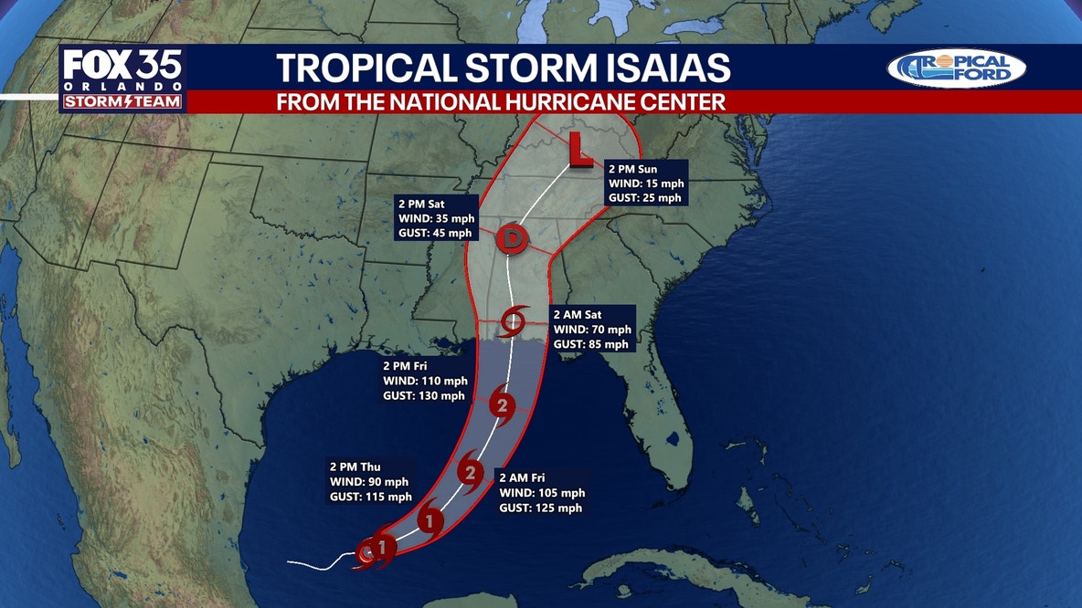 NHC: Isaias forecast to become 1st hurricane of 2026 Atlantic season