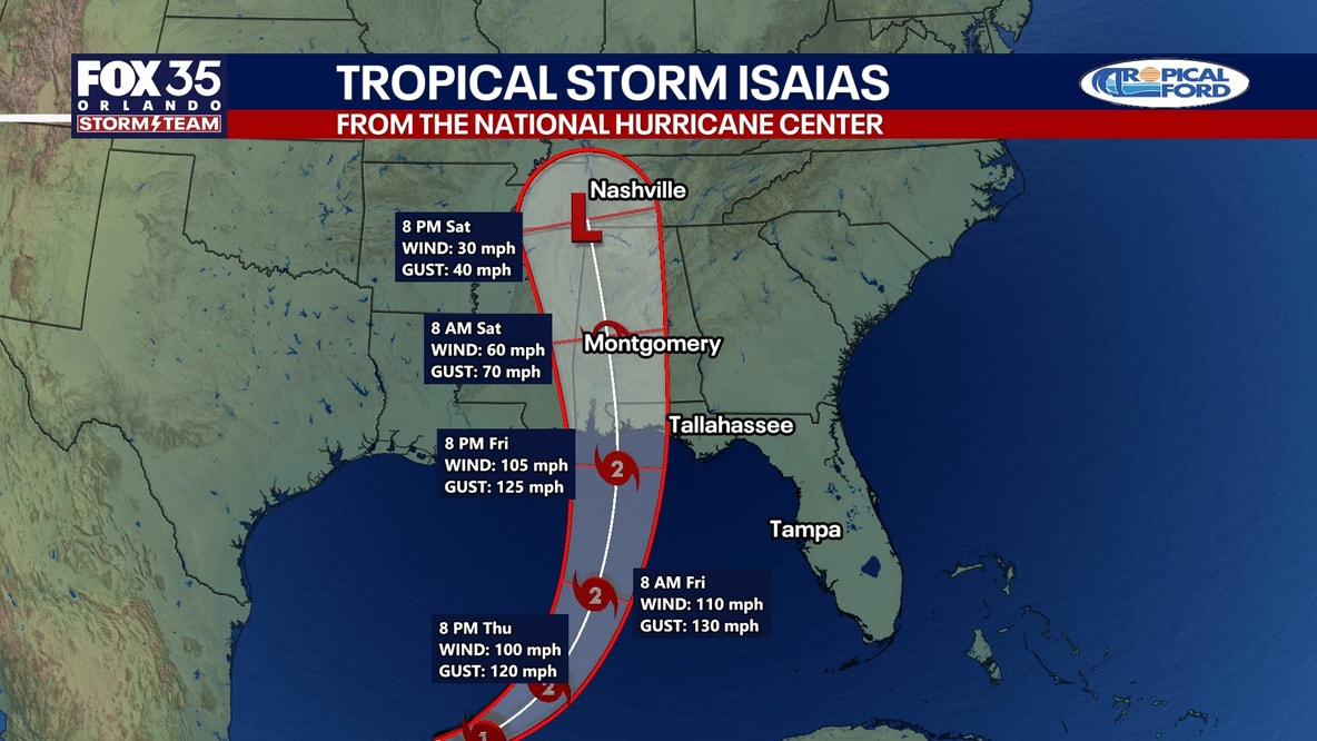 NHC: Isaias forecast to become 1st hurricane of 2026 Atlantic season