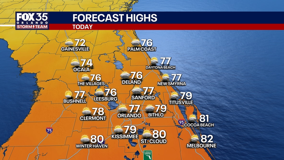 Orlando weather: Cool, breezy conditions wrap up the weekend