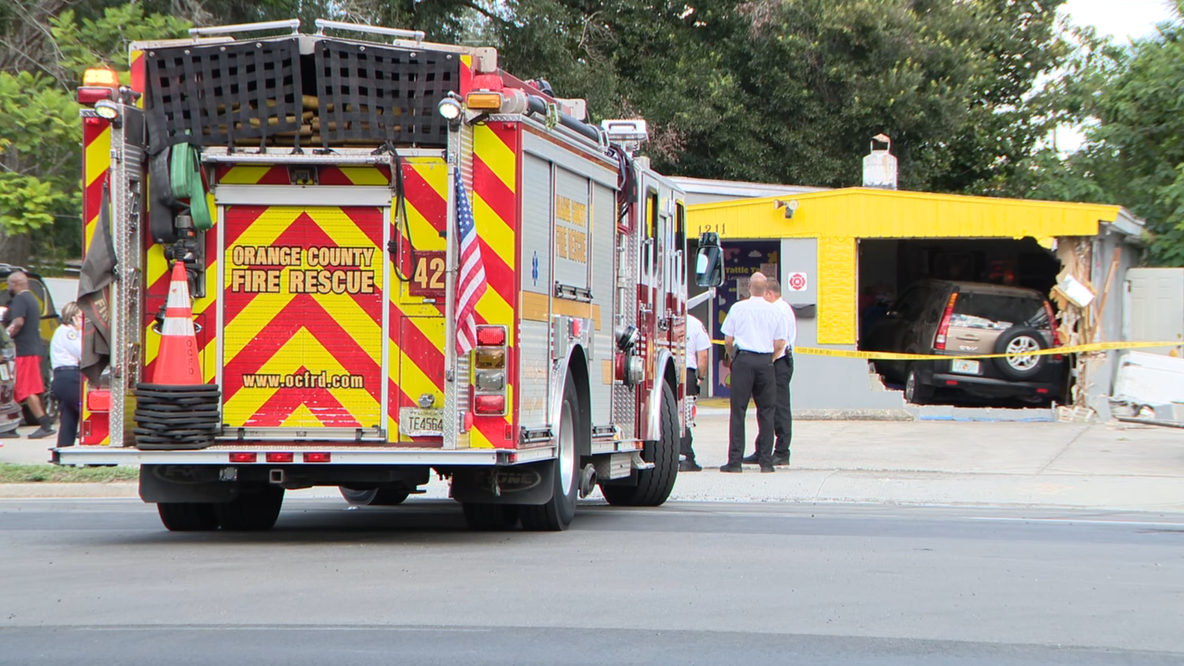 Officials: 5 hurt, including 3 kids, after SUV crashes into childcare facility in Orange County