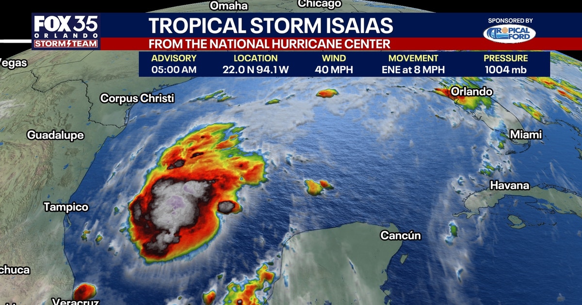 Tropical Storm Isaias live tracker: path, forecast, Florida state of emergencies