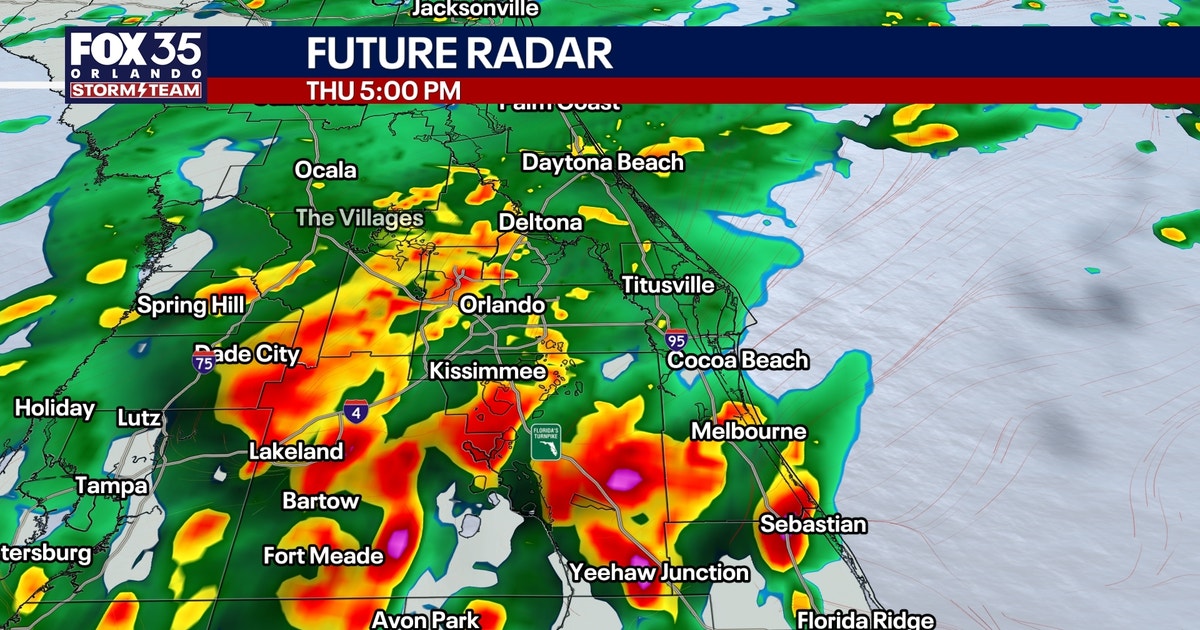 Orlando weather: Heavy rain, flooding concerns for Central Florida on Thursday