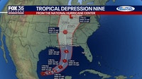 NHC: Tropical Depression 9 forms in Gulf, forecast to become Cat. 2 hurricane