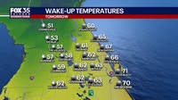 Orlando weather: Cooler temps, lower humidity in Central Florida this week