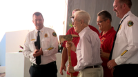 Retired Orlando firefighter celebrated after decades of service