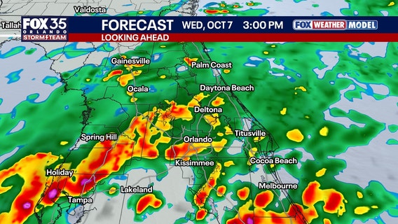 Orlando weather: Rainy Wednesday ahead for Central Florida before hotter, drier weekend