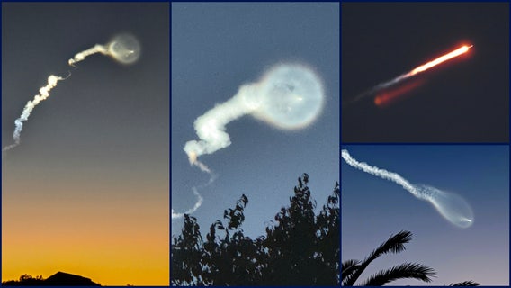 Photos: 'Space jellyfish' over Florida after SpaceX rocket launch