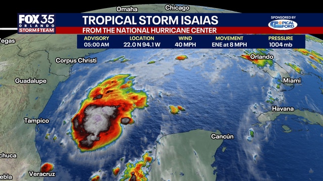 NHC: Tropical Storm Isaias forms in the Gulf, expected to strengthen into hurricane
