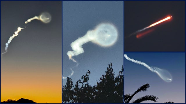Photos: 'Space jellyfish' over Florida after SpaceX rocket launch