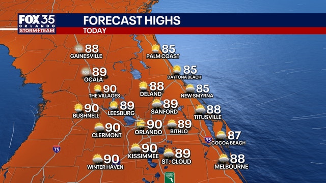 Orlando weather: Warm, humid Central Florida as rain chances ramp up
