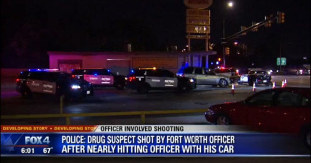 Suspect shot by Fort Worth police after he almost hits officer with ...