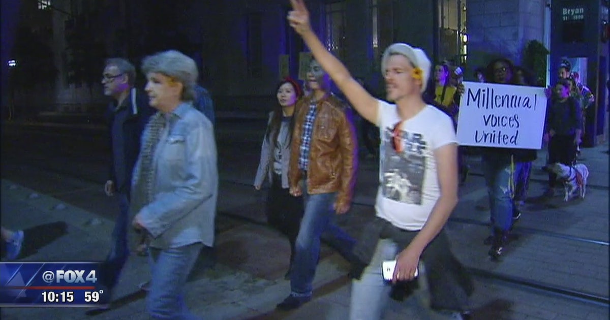 Dallas sees night four of protests against Donald Trump | FOX 4 Dallas ...