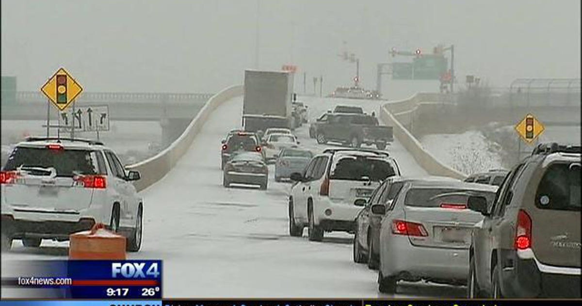 Freezing rain leads to icy roads Saturday morning | FOX 4 Dallas-Fort Worth