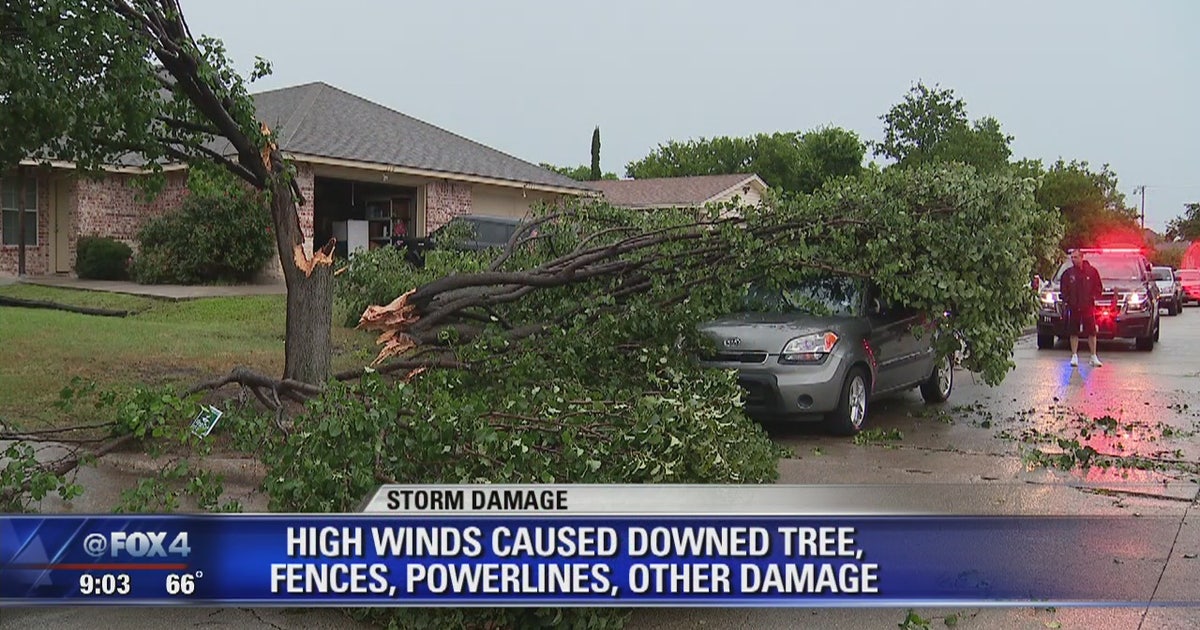 Strong winds cause damage across North Texas following Sunday's storms ...