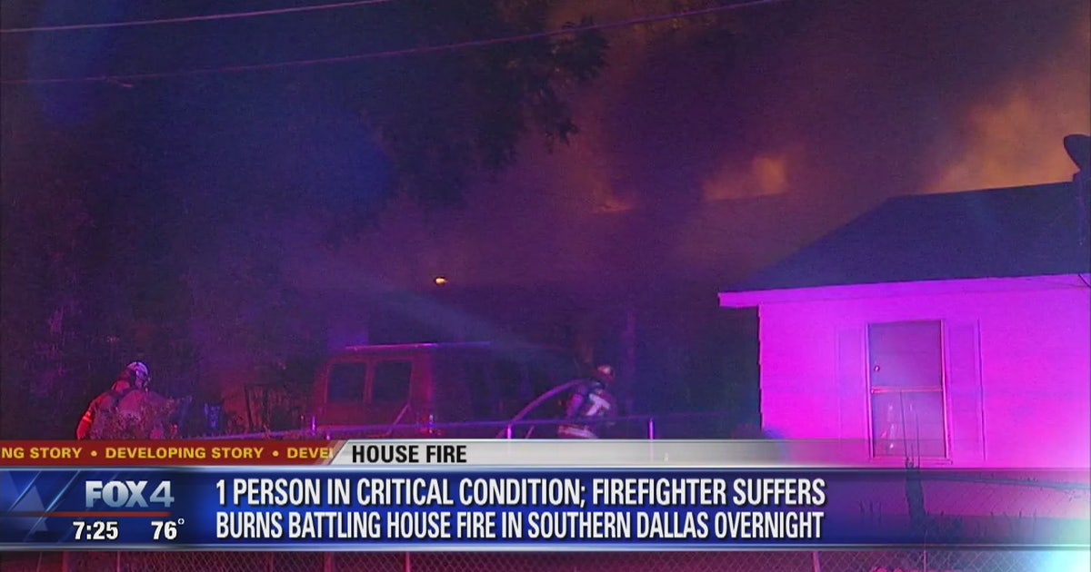 House fire sends firefighter, man to hospital | FOX 4 Dallas-Fort Worth