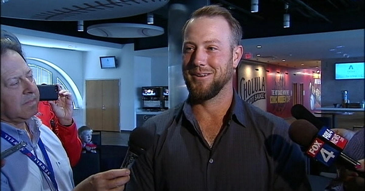 Jared Holaday New Rangers catcher Holaday happy to return home to North Texas | FOX 4 ...