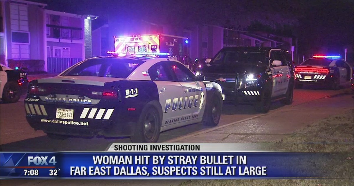 Woman hit by stray bullet in far East Dallas, suspects still at large ...