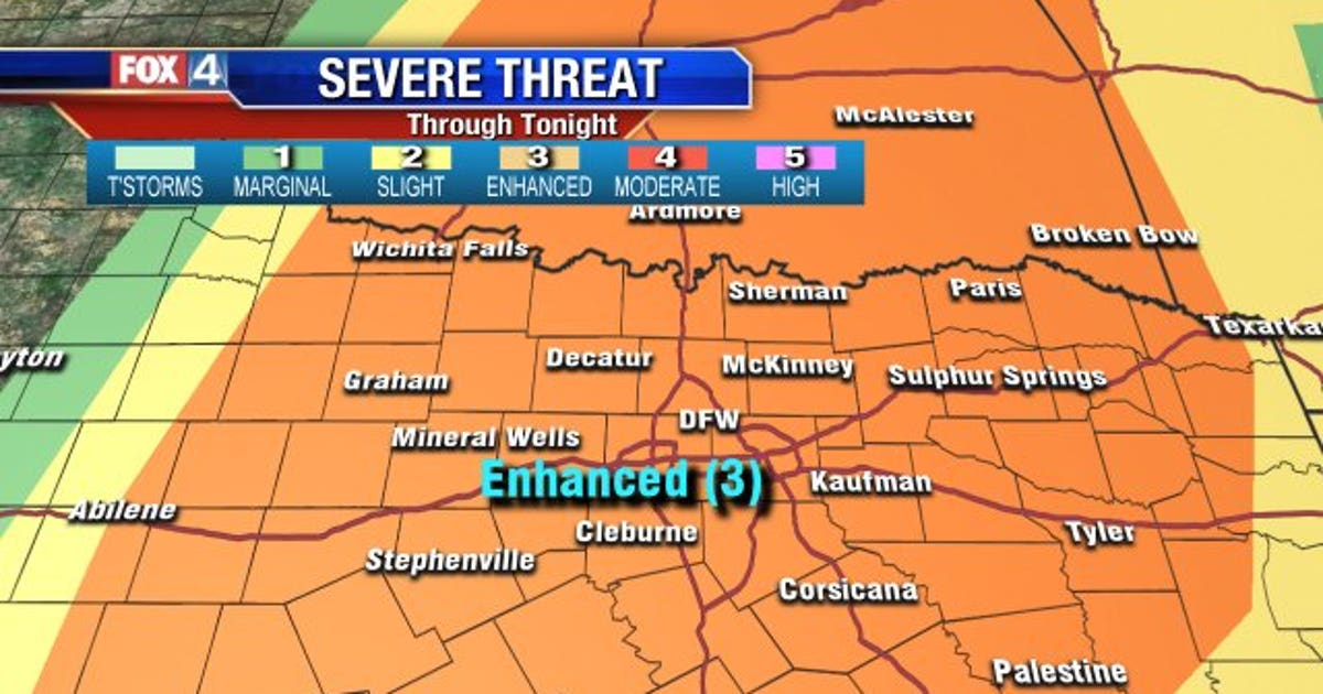 Severe storms likely Tuesday evening in North Texas | FOX 4 Dallas-Fort ...