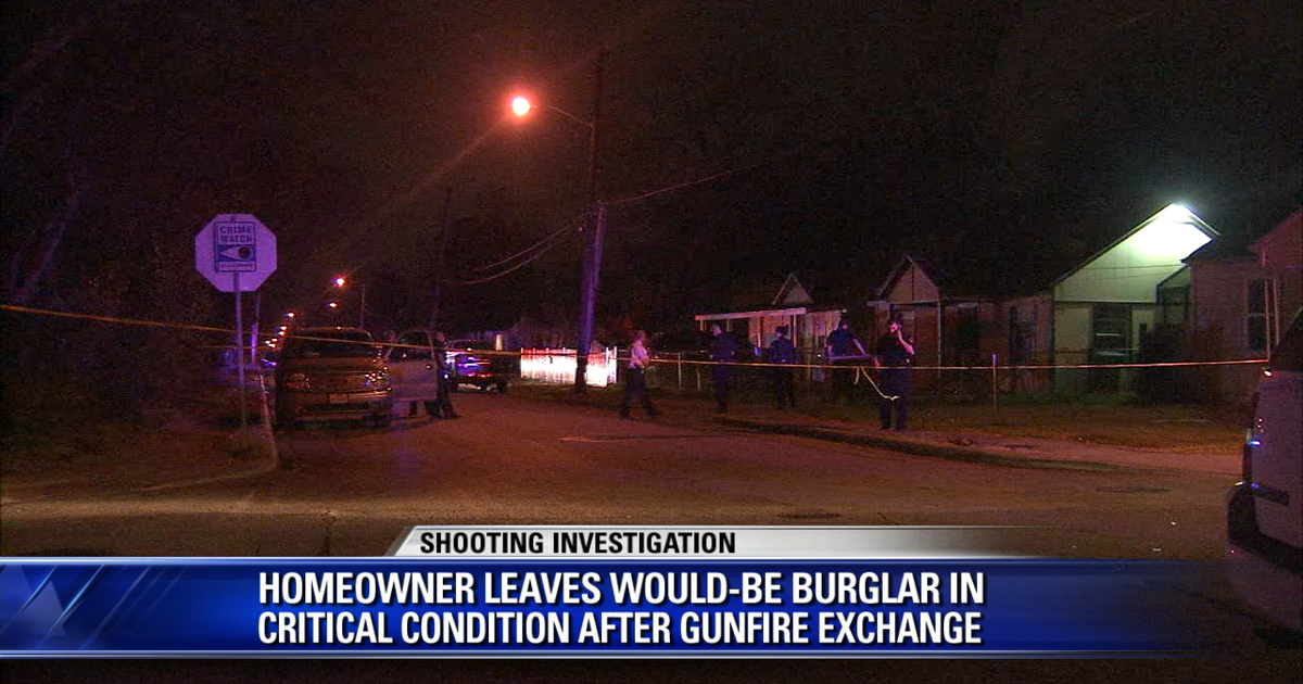 Homeowner leaves would-be burglar in critical condition | FOX 4 Dallas ...