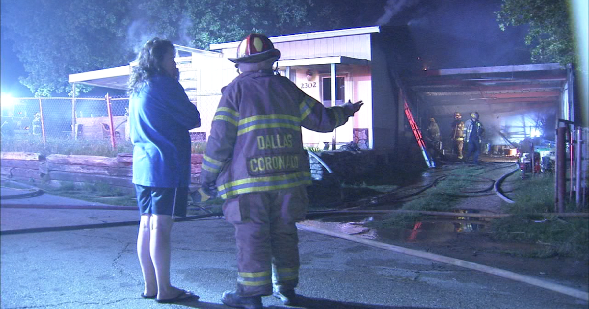 Dallas woman escapes mobile home fire | FOX 4 Dallas-Fort Worth