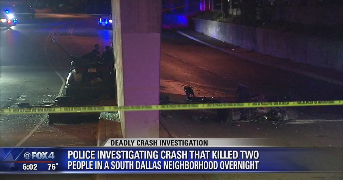 Two people died in Dallas crash that splits car | FOX 4 Dallas-Fort Worth