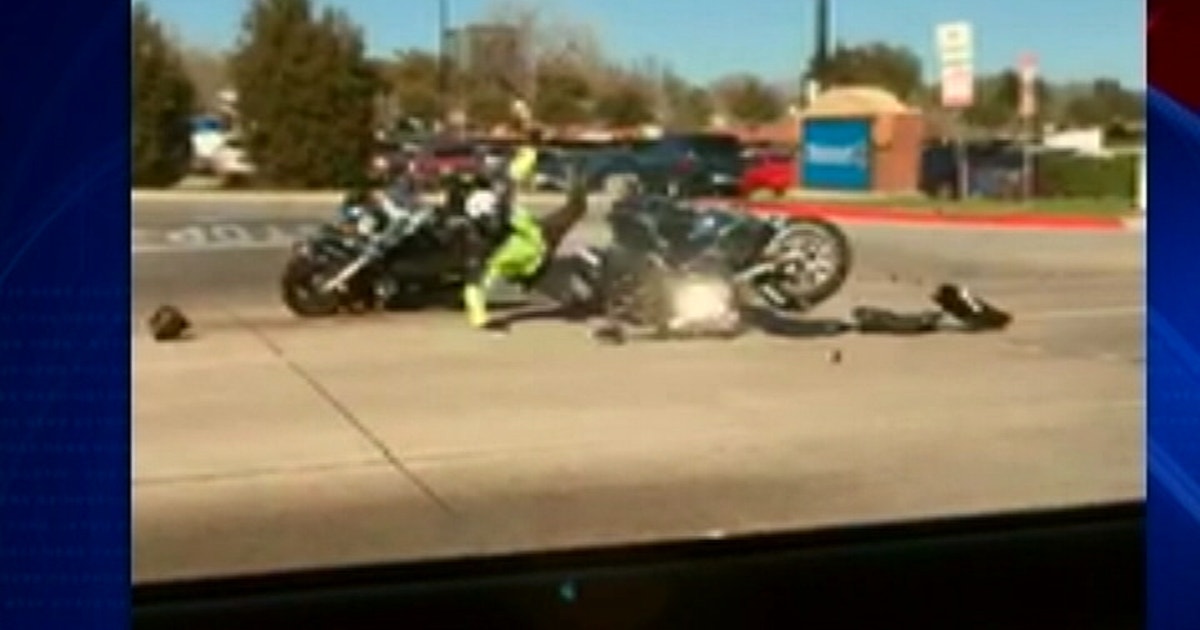 Grand Prairie motorcycle officer crash caught on video | FOX 4 Dallas ...