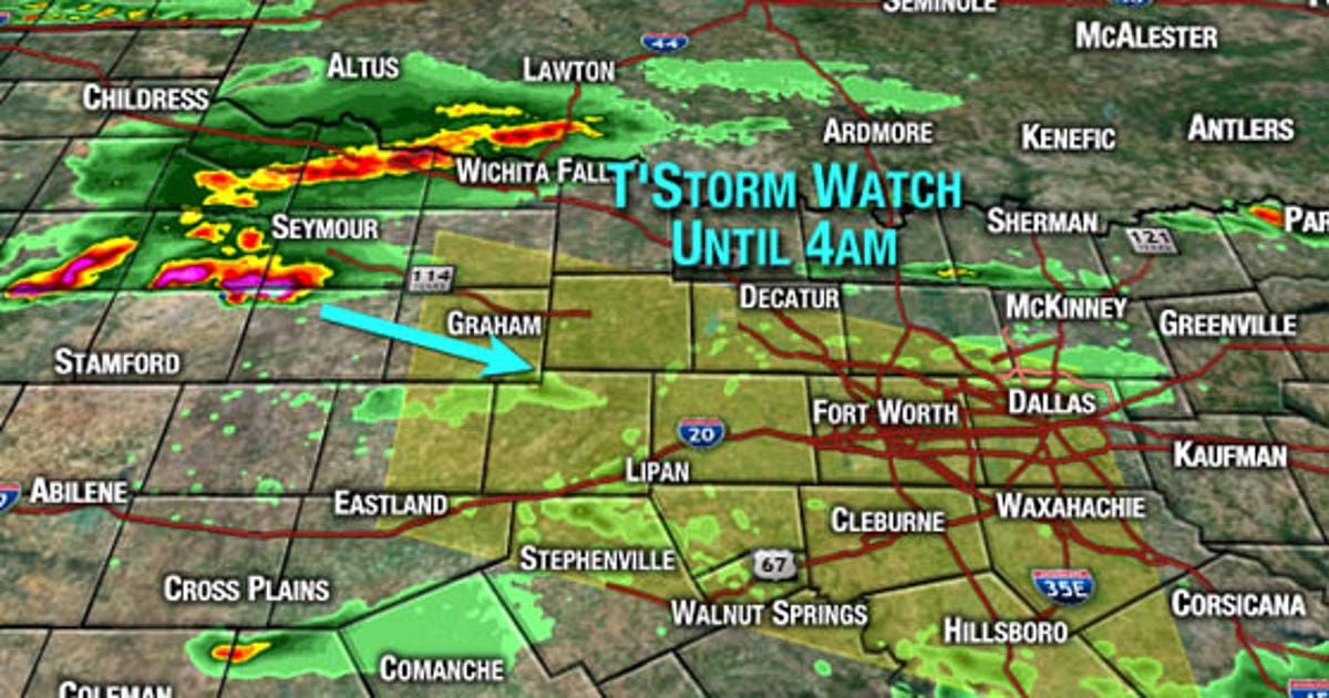 Severe thunderstorm watch in effect for parts of N. TX through Thursday ...