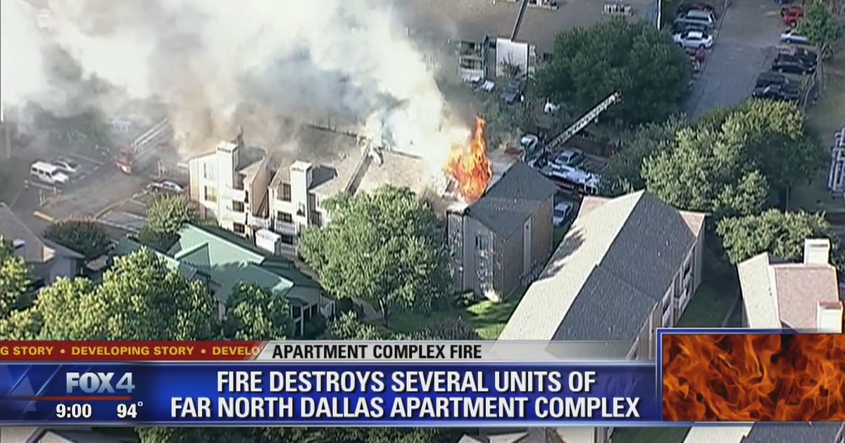 50 people displaced in North Dallas apartment fire | FOX 4 Dallas-Fort ...