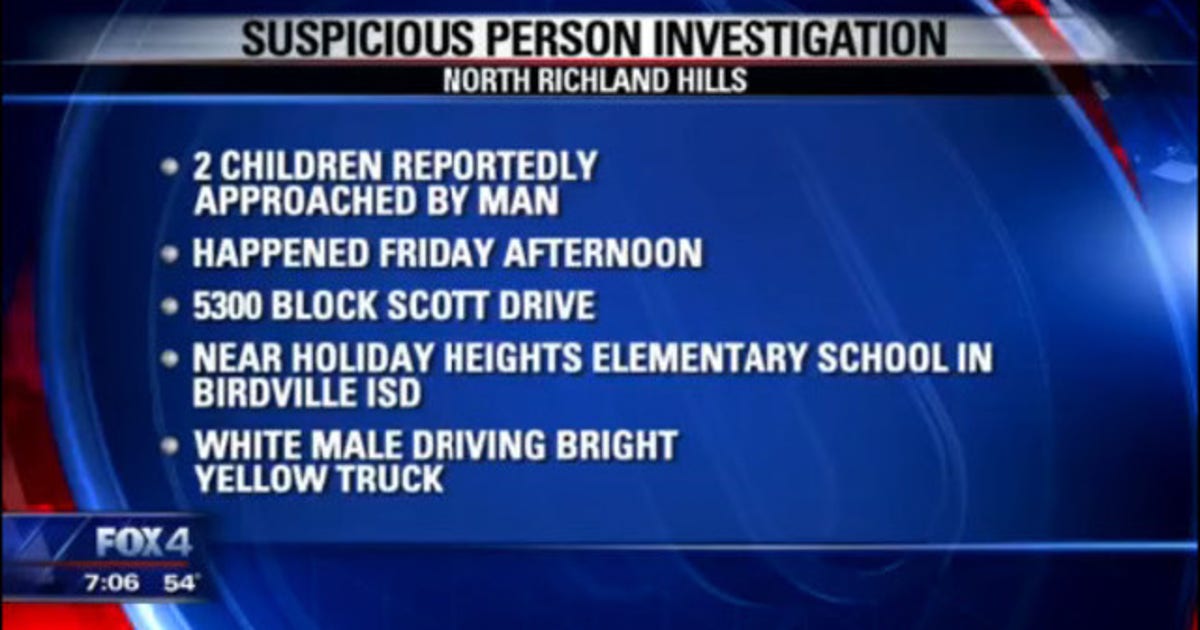 Man reportedly approaches girls in North Richland Hills | FOX 4 Dallas ...