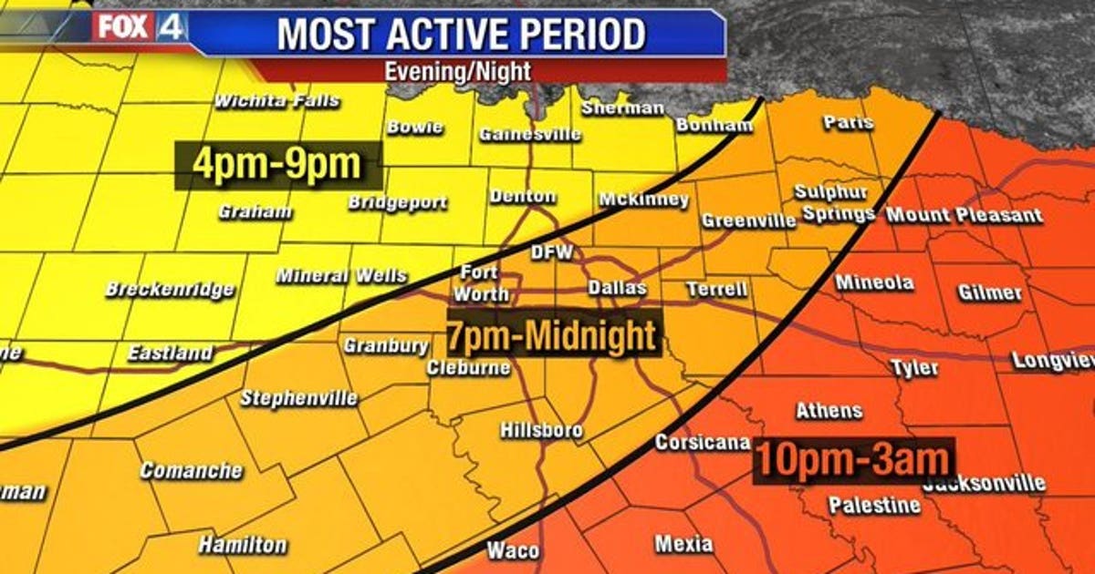 Severe weather possible for North Texas Sunday night | FOX 4 Dallas ...