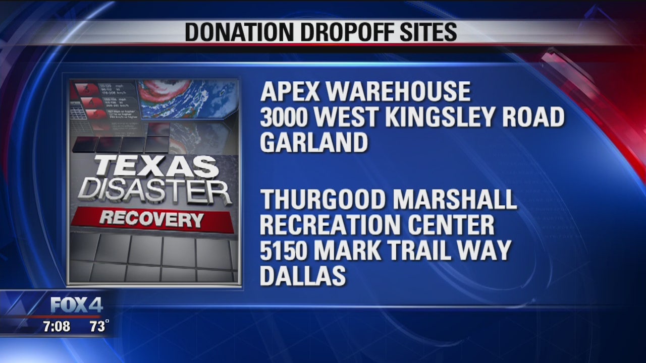 New donation centers open in Garland and Dallas