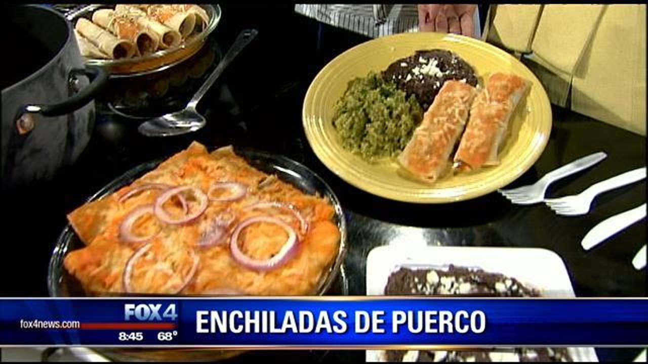 Chipotle Pork Enchiladas with Tomato Habanero Sauce FOX 4 DallasFort