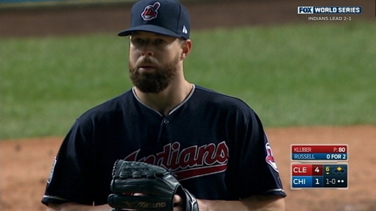 Corey Kluber leads Cleveland Indians to opening win over Chicago Cubs in World  Series, Baseball News