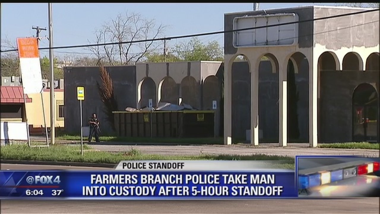 Farmers Branch standoff ends in arrest FOX 4 DallasFort Worth
