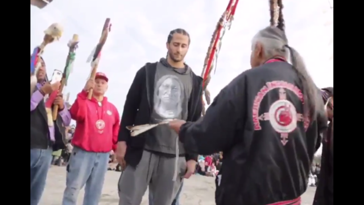 Colin Kaepernick celebrates 'Unthanksgiving Day' on Alcatraz Island