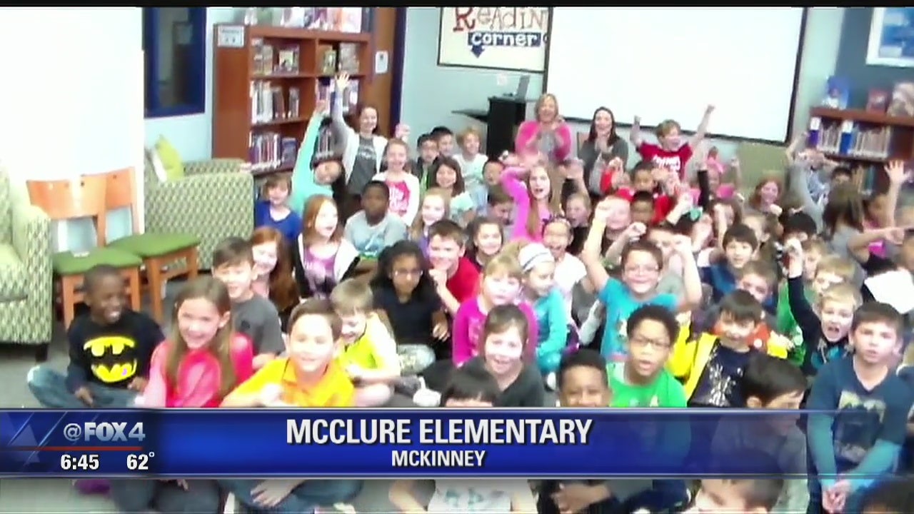 Evan visits McClure Elementary