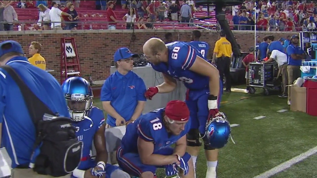Old friends reunite on sideline during SMU game