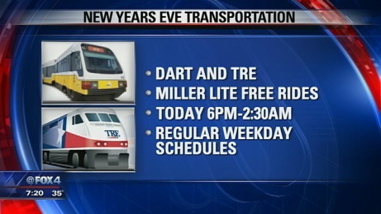 Party and get a free ride home for New Year's Eve FOX 4 DallasFort Worth