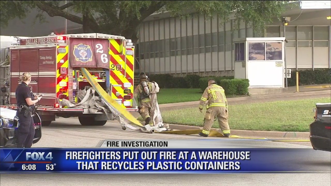 3Alarm Fire at Southwest Dallas Warehouse