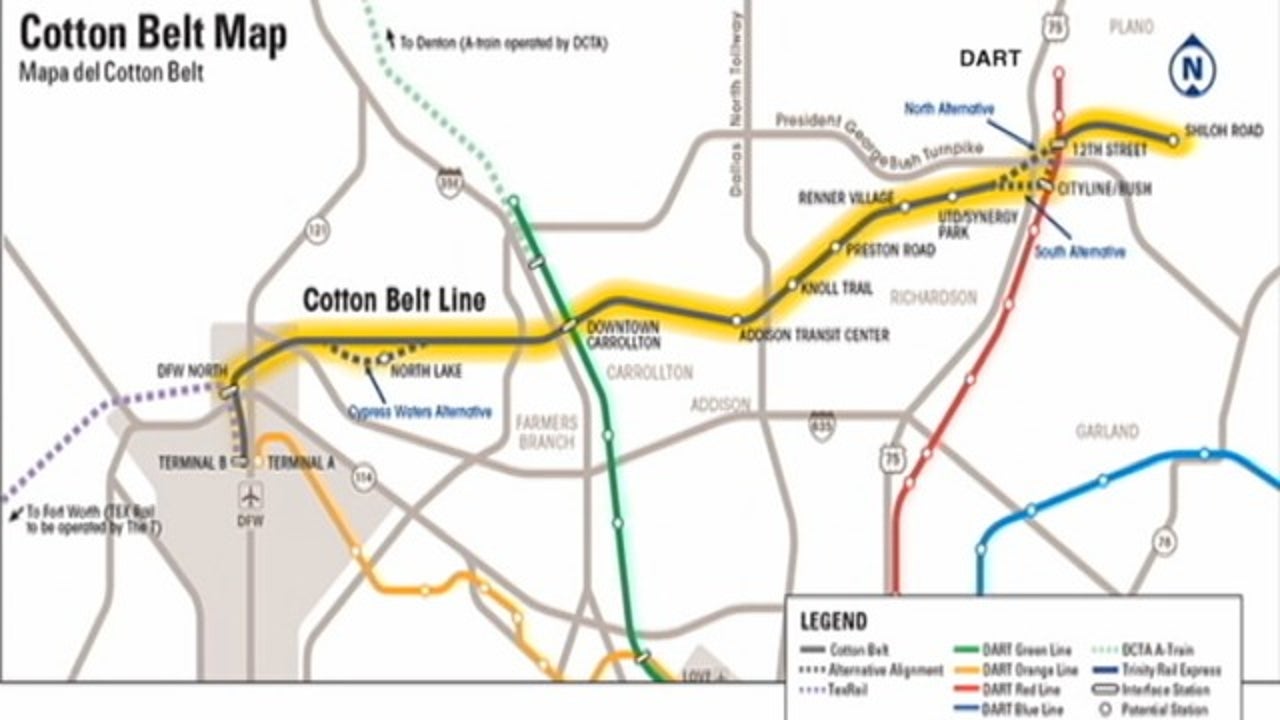 DART's Cotton Belt commuter rail to be called Silver Line FOX 4